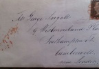 Lettera affrancata con Penny Black