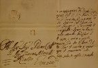 Una delle lettere esposte_Lettera da Bovolenza a Venezia datata 1786
