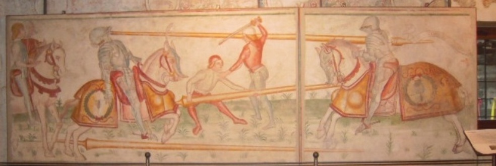 particolare affresco crocefissione