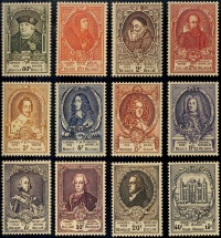 Tasso stamps issued by Belgium in 1952