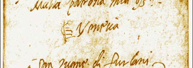 Brief im Jahre 1592 nach Venezia geschickt